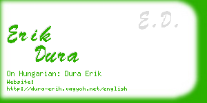 erik dura business card